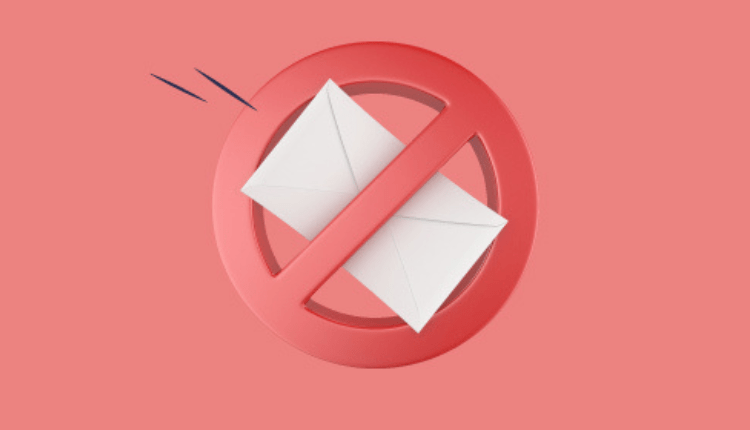 رسالة ضمن دائرة تحذير تدل على رسائل احتيال البريد الالكتروني